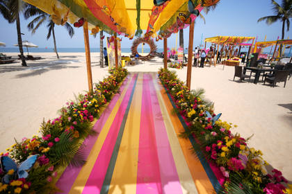 Aisle / Walkway and Photo-op — Mehendi decor — St. Regis